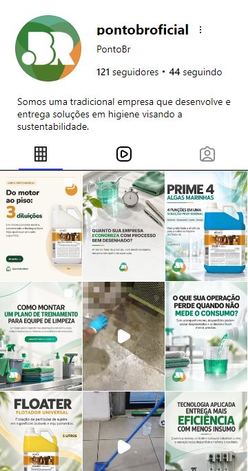 Perfil do Instagram da PontoBR
